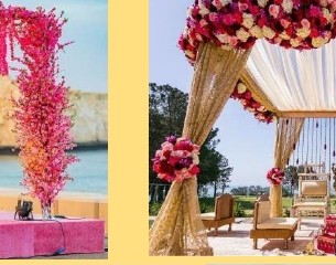 Royal Gold & Rose Mandap - Langa Party Booking Rajasthan