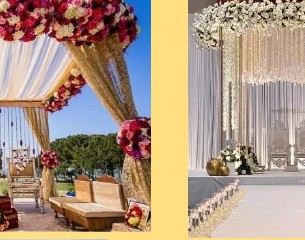 White Garland Mandap - Langa Party Booking Rajasthan
